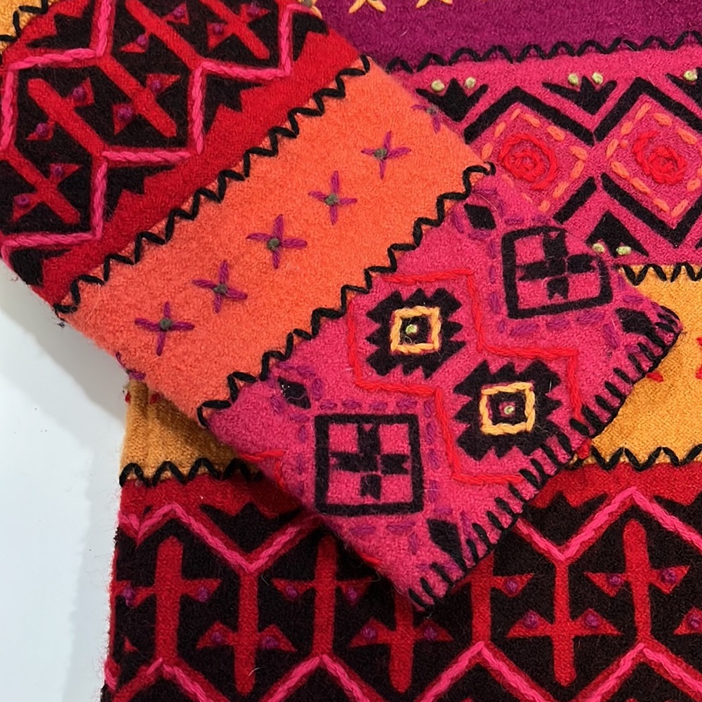 Susan Bristol - L, wool sweater coat/cardigan, southwest style - Picture 10 of 10